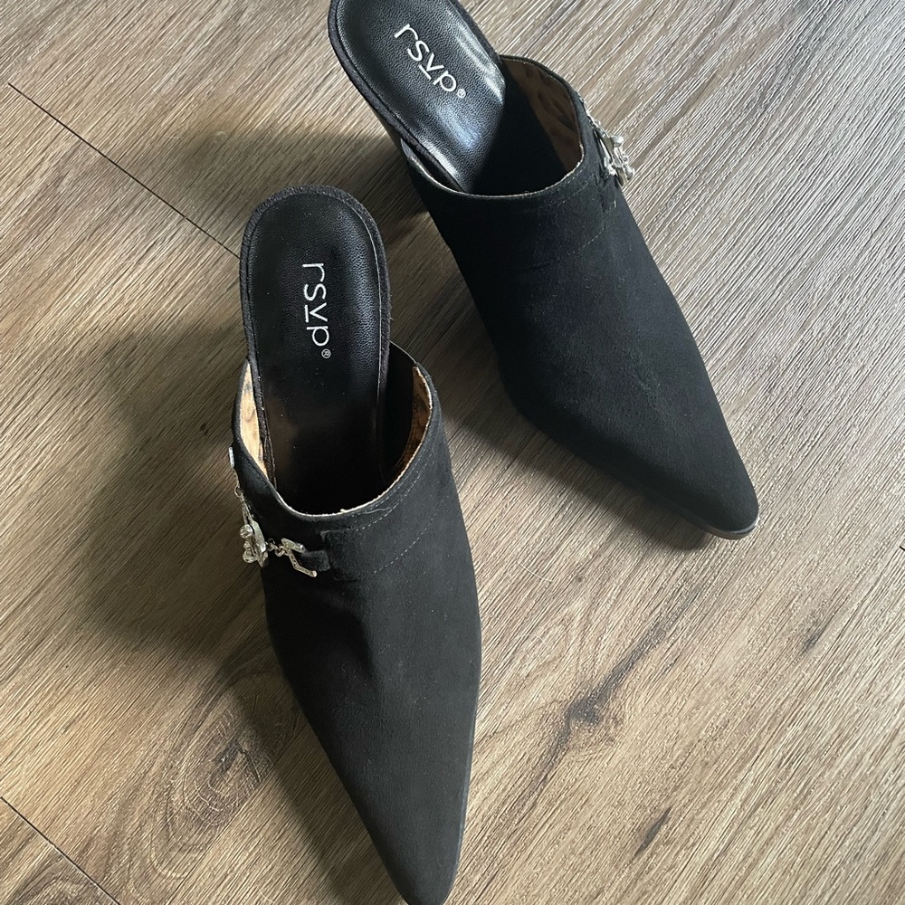 NEW IN BOX Deadstock RSVP Hank Black Suede Boots Women’s 8M